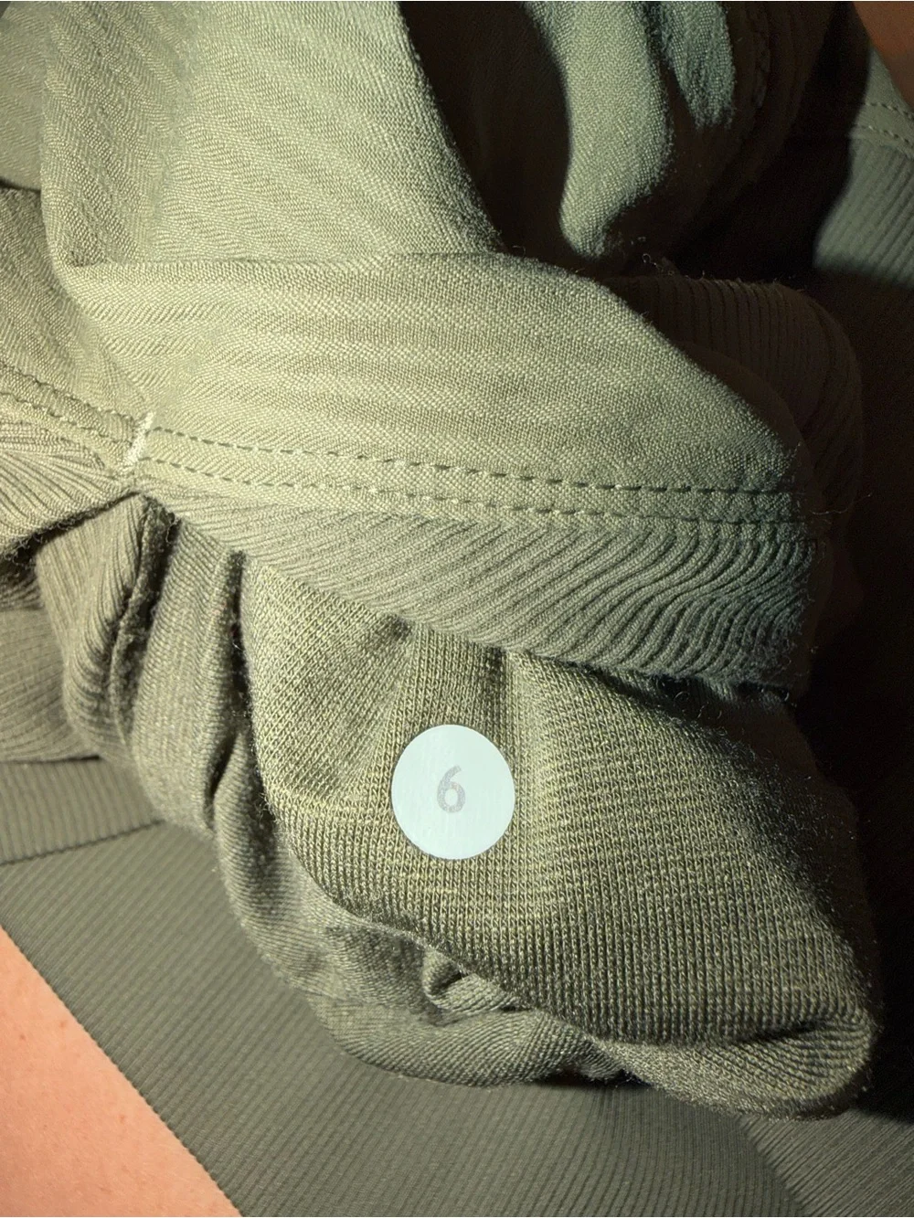 Lululemon Reversible Full Zip Hooded Jacket Olive Green Size 6 Thumbholes